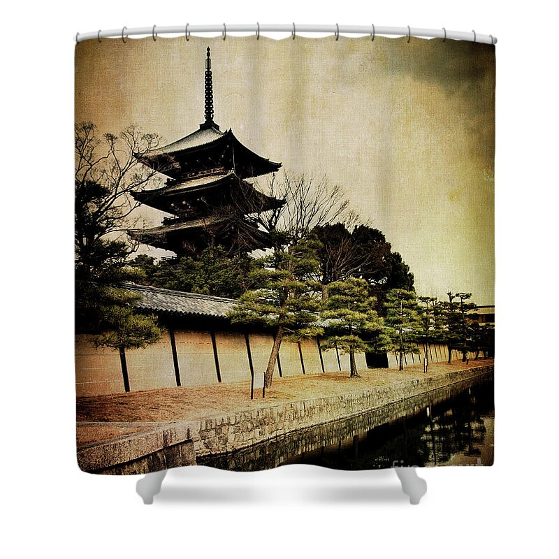 Tōji Shower Curtain featuring the photograph Memories of Japan 4 by RicharD Murphy