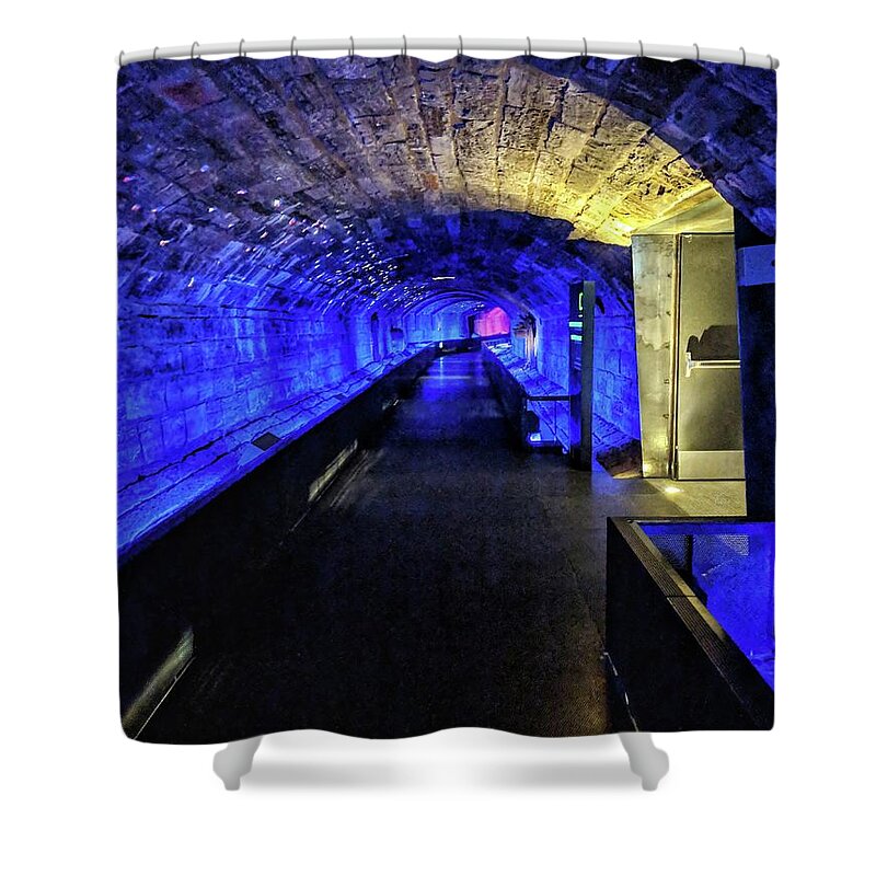 Sewer System Shower Curtain featuring the photograph Memory Collector by Portia Olaughlin