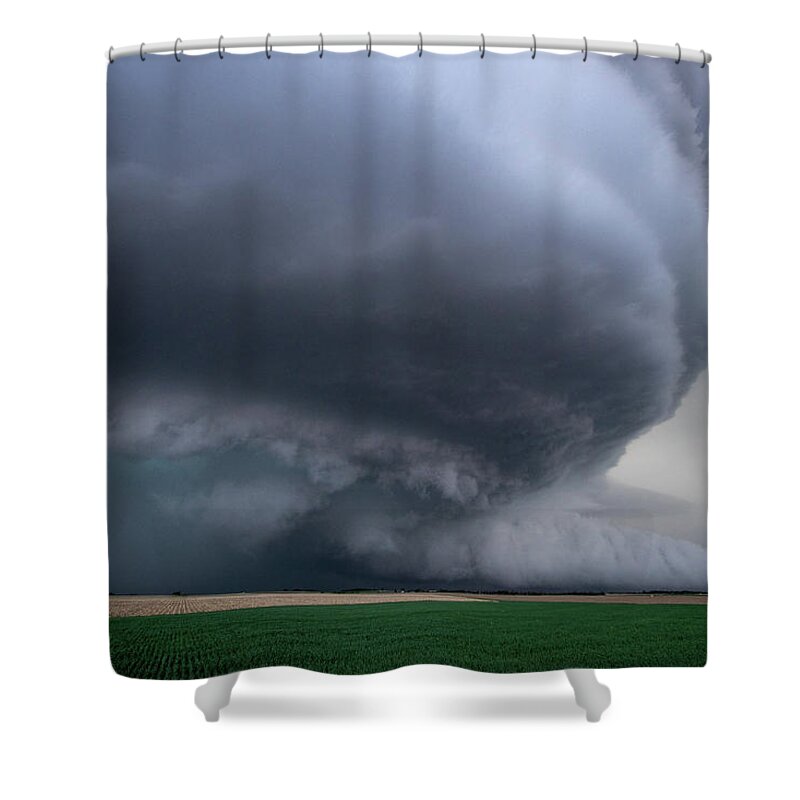 Mesocyclone Shower Curtain featuring the photograph Mesocyclone by Wesley Aston