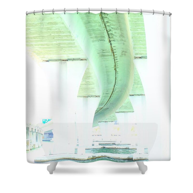 Miami Shower Curtain featuring the photograph Miami Bridge by Merle Grenz