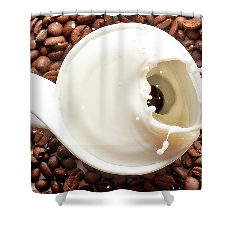 Milk Shower Curtain featuring the photograph Milkey Mix by Photo By Ivan Vukelic
