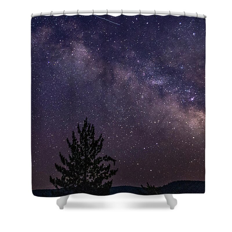 Milky Way Shower Curtain featuring the photograph Milky Way at Alta by Jack Peterson