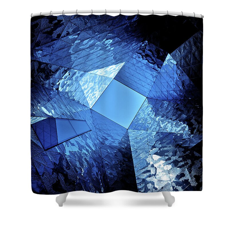 Downtown District Shower Curtain featuring the photograph Modern Glass Architecture by Nikada