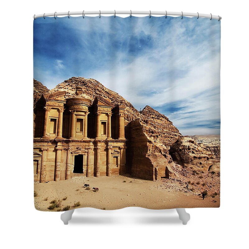 Built Structure Shower Curtain featuring the photograph Monastery by Julian Kaesler