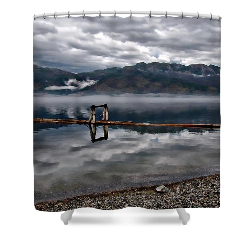 Landscape Shower Curtain featuring the photograph Moody Broody Lakeview by Allan Van Gasbeck