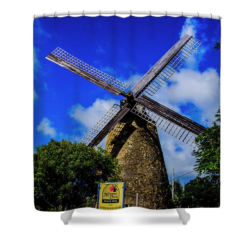 Windmill Shower Curtain featuring the photograph Morgan Lewis Mill by Stuart Manning