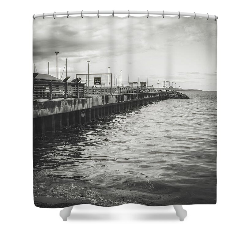 Sea Shower Curtain featuring the photograph Morning Fog by Anamar Pictures