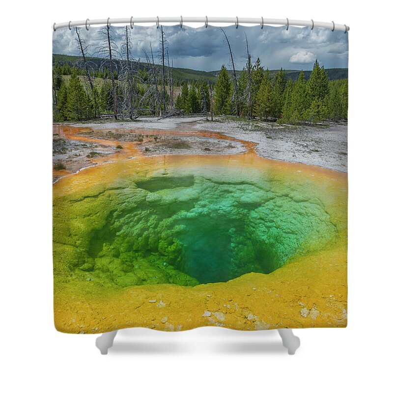 Jeff Foott Shower Curtain featuring the photograph Morning Glory Pool by Jeff Foott
