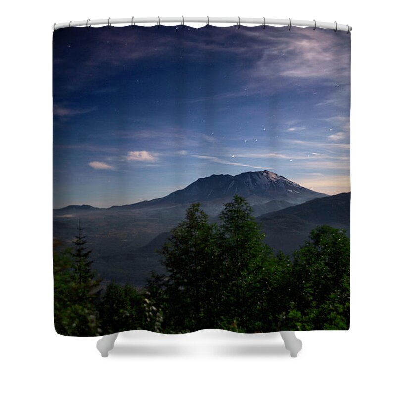 Mount St. Helens Shower Curtain featuring the photograph Mount St Helens Twilight by Jeanette Mahoney