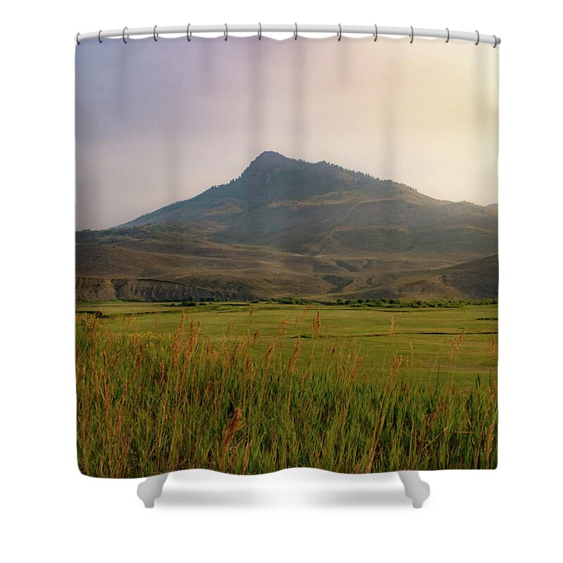 Mountain Shower Curtain featuring the photograph Mountain Sunrise by Nicole Lloyd