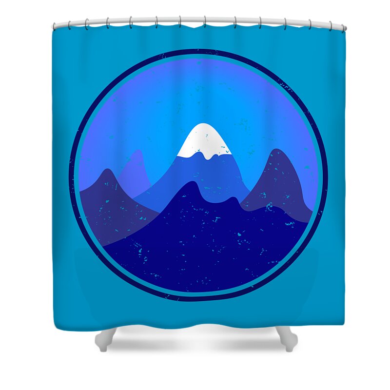 T-shirt Shower Curtain featuring the photograph Mountains by Keith Hawley
