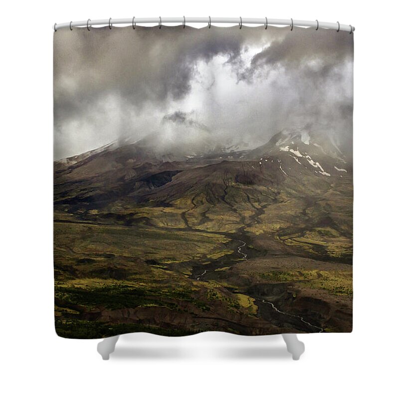 Mt St Helens Shower Curtain featuring the photograph Mt St Helens by Cheryl Day