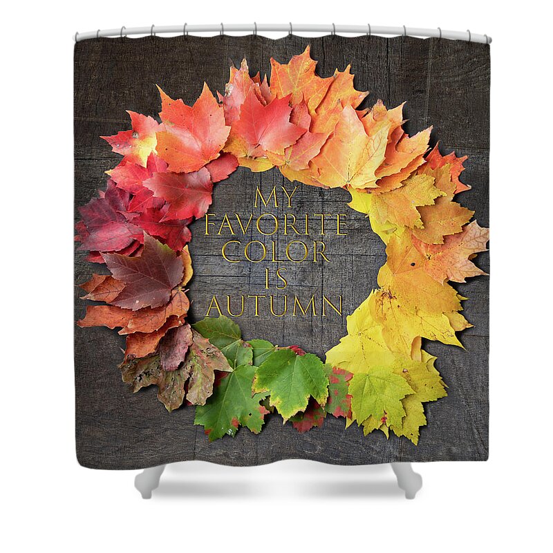 Autumn Foliage Massachusetts Shower Curtain featuring the photograph My Favorite Color is Autumn by Jeff Folger