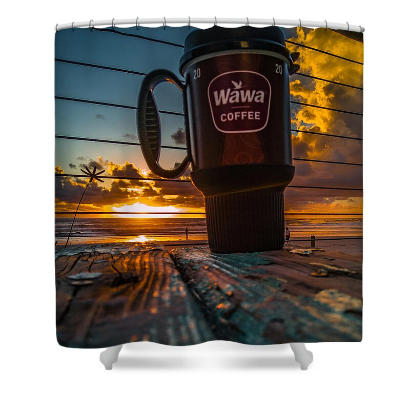Wawa Shower Curtain featuring the photograph Morning Cup of Sunshine by Danny Mongosa