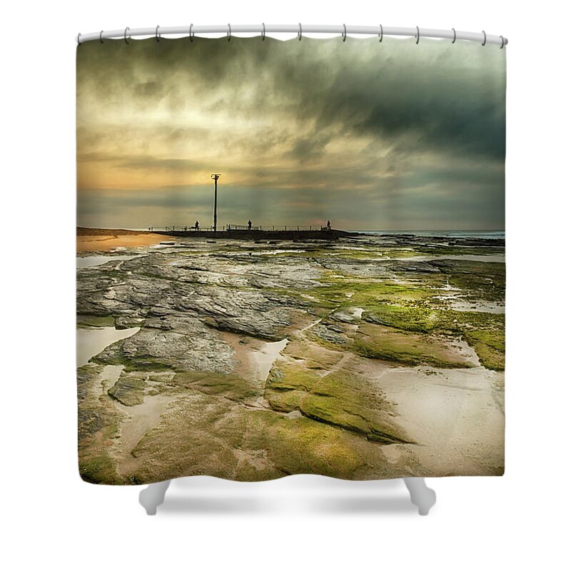 Australia Shower Curtain featuring the photograph Narrabeen Sunrise by Chris Cousins
