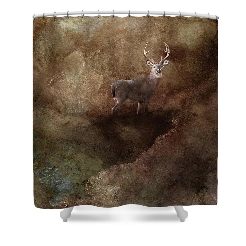 Deer Shower Curtain featuring the photograph Natural Wonder by Jai Johnson