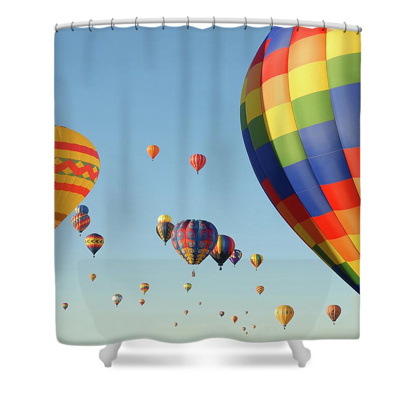 New Mexico Shower Curtain featuring the photograph Near And Far by Sjlayne