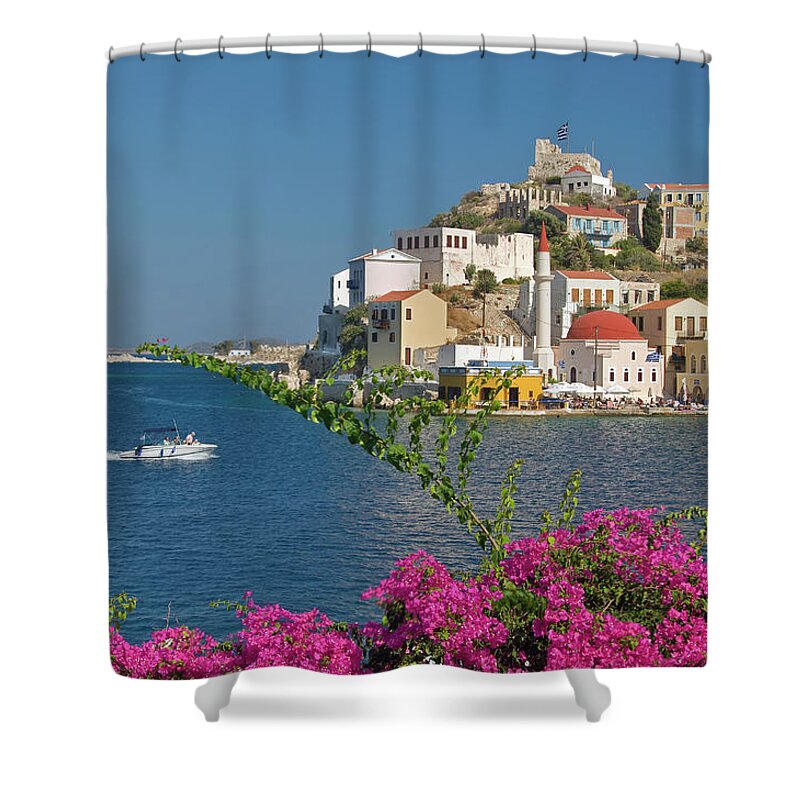 Wake Shower Curtain featuring the photograph Neoclassical Houses And St Georges by Izzet Keribar