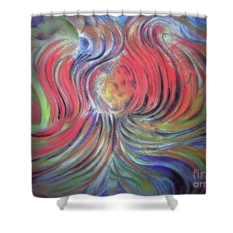 Abstract Shower Curtain featuring the photograph New Life by Rosanne Licciardi