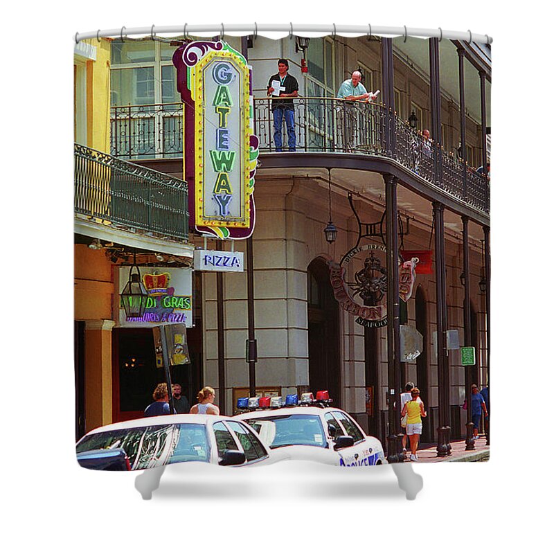 America Shower Curtain featuring the photograph New Orleans Streets 2004 #4 by Frank Romeo