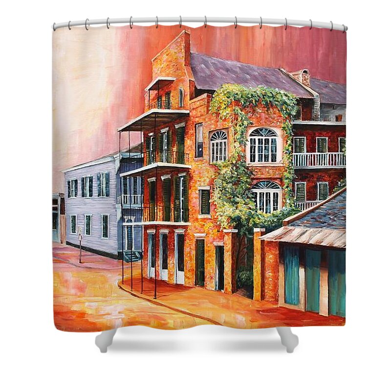New Orleans Shower Curtain featuring the painting New Orleans Summer by Diane Millsap