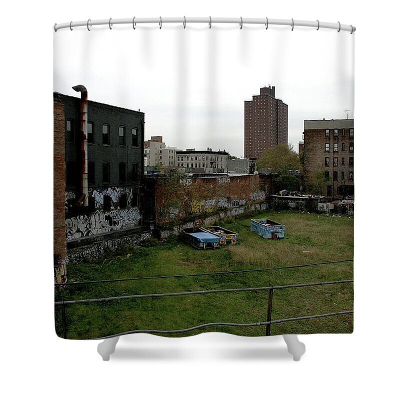 Tranquility Shower Curtain featuring the photograph New York Depression by Busà Photography