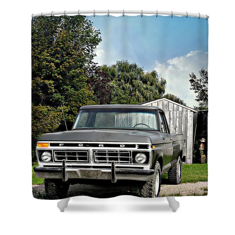 Nice Tires Shower Curtain featuring the photograph Nice Tires by Cyryn Fyrcyd