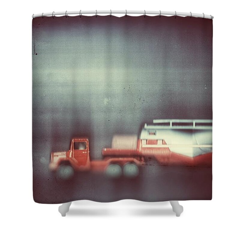 Truck Shower Curtain featuring the photograph Night Shift by Mark Ross