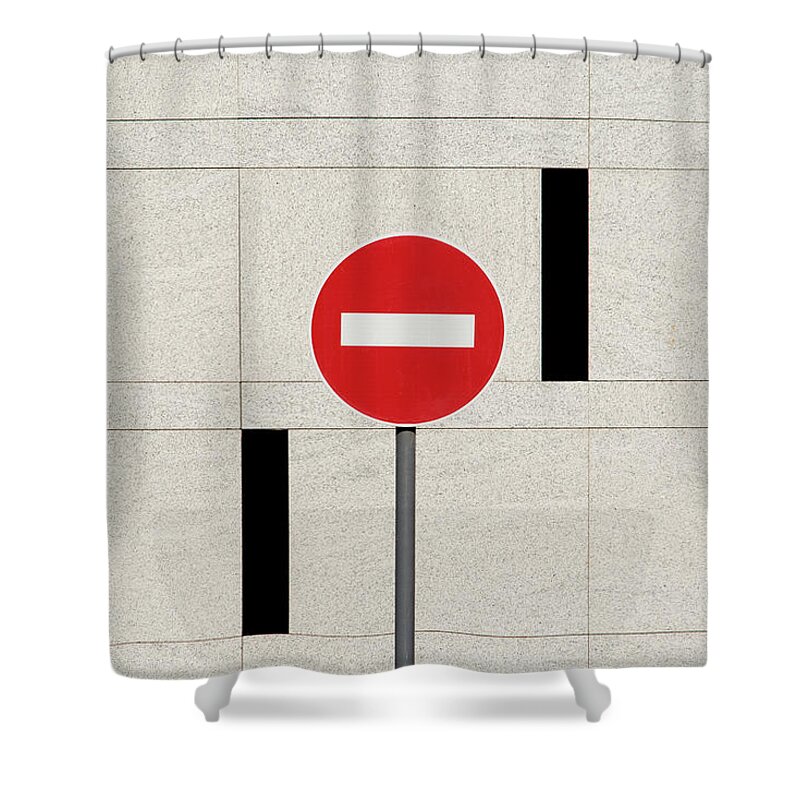 Urban Shower Curtain featuring the photograph No Entry by Stuart Allen