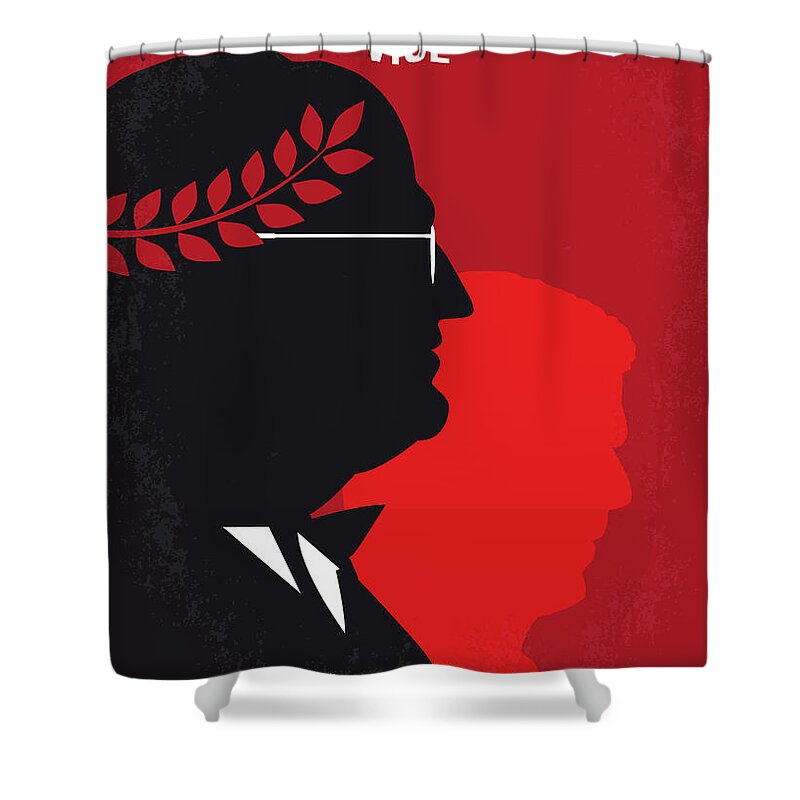 Vice Shower Curtain featuring the digital art No1043 My Vice minimal movie poster by Chungkong Art