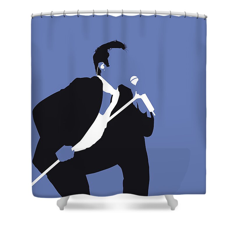 Robbie Shower Curtain featuring the digital art No228 MY ROBBIE WILLIAMS Minimal Music poster by Chungkong Art