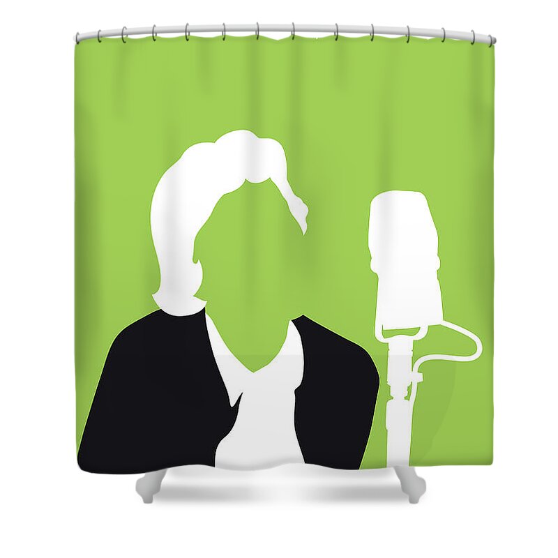 Whatever Shower Curtain featuring the digital art No266 MY Doris Day Minimal Music poster by Chungkong Art
