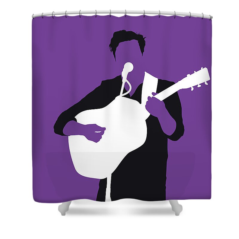 Mumford Shower Curtain featuring the digital art No291 MY Mumford and Sons Minimal Music poster by Chungkong Art
