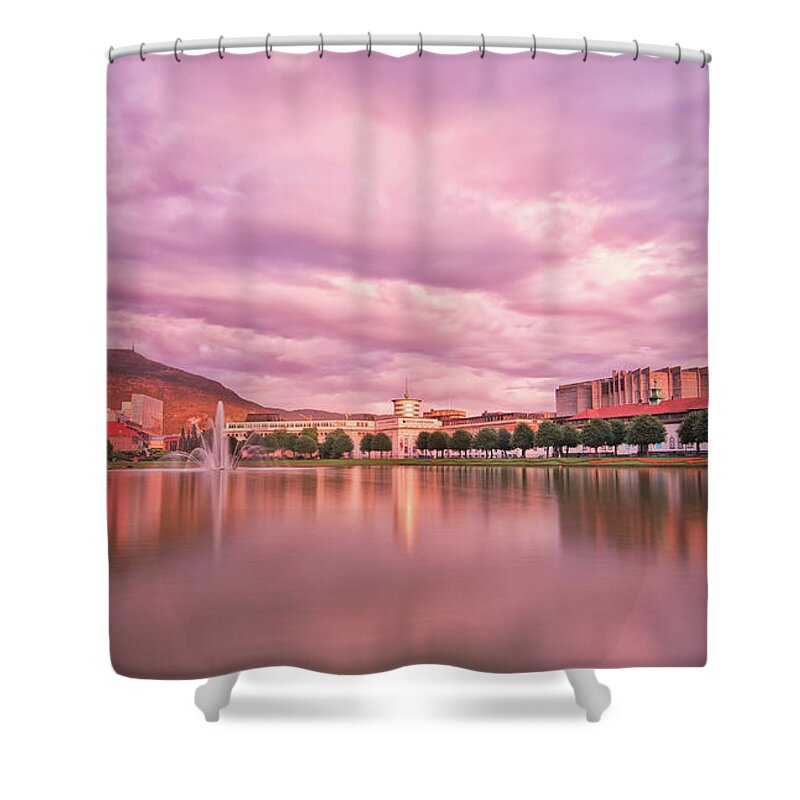 Tranquility Shower Curtain featuring the photograph Norway, Bergen by Carlos Grury Santos Photography