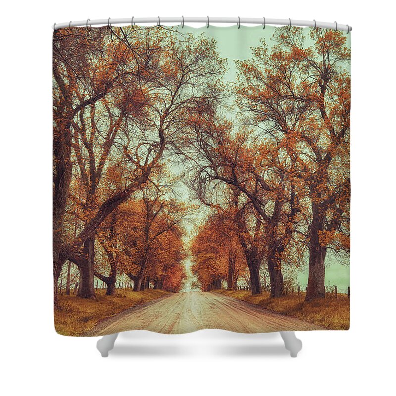 November Shower Curtain featuring the photograph November Adventures by Carrie Ann Grippo-Pike