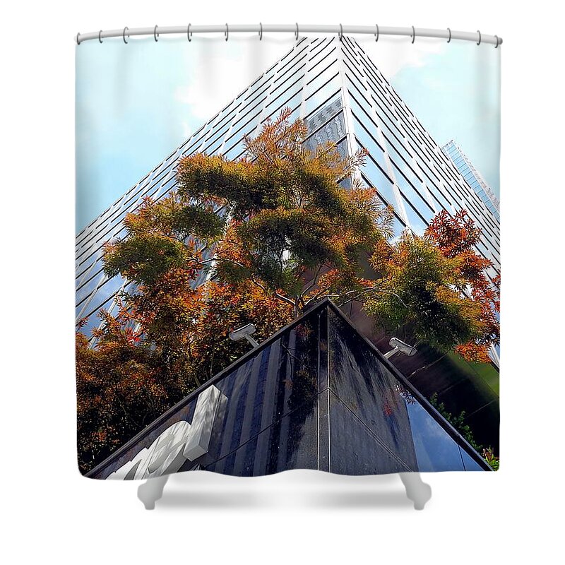 Building Shower Curtain featuring the photograph NYC-Architecture by Thomas Schroeder