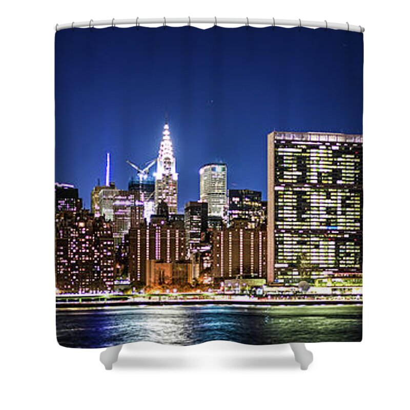 Chrysler Building Shower Curtain featuring the photograph NYC Nightshine by Theodore Jones