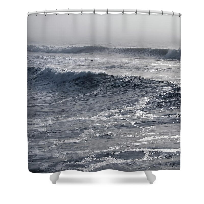 Scenics Shower Curtain featuring the photograph Ocean Waves by Maciej Toporowicz, Nyc