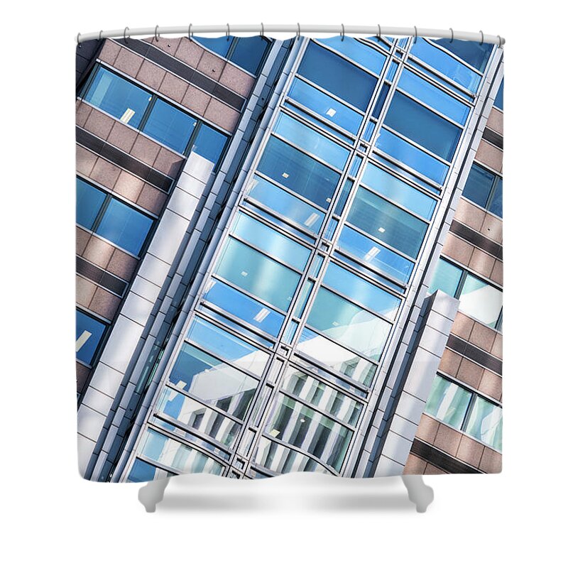 Windows Shower Curtain featuring the photograph Office Windows by Tim Gainey