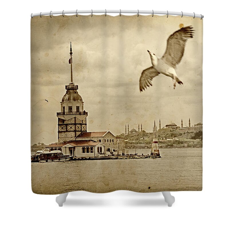 Istanbul Shower Curtain featuring the photograph Old Istanbul Dream by Tunart