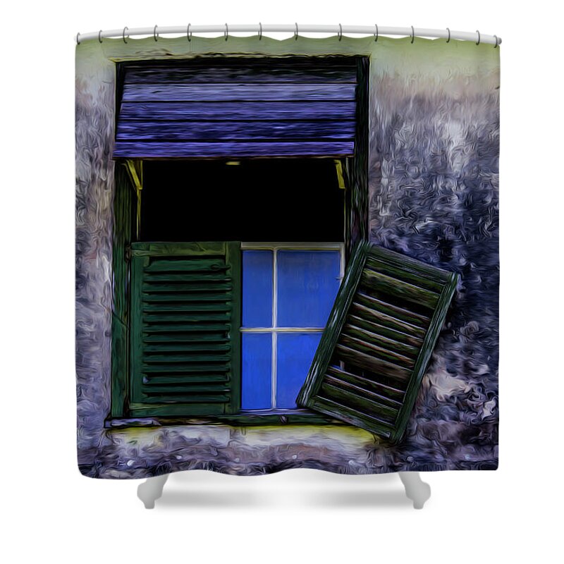 Windows Shower Curtain featuring the photograph Old window 2 by Stuart Manning