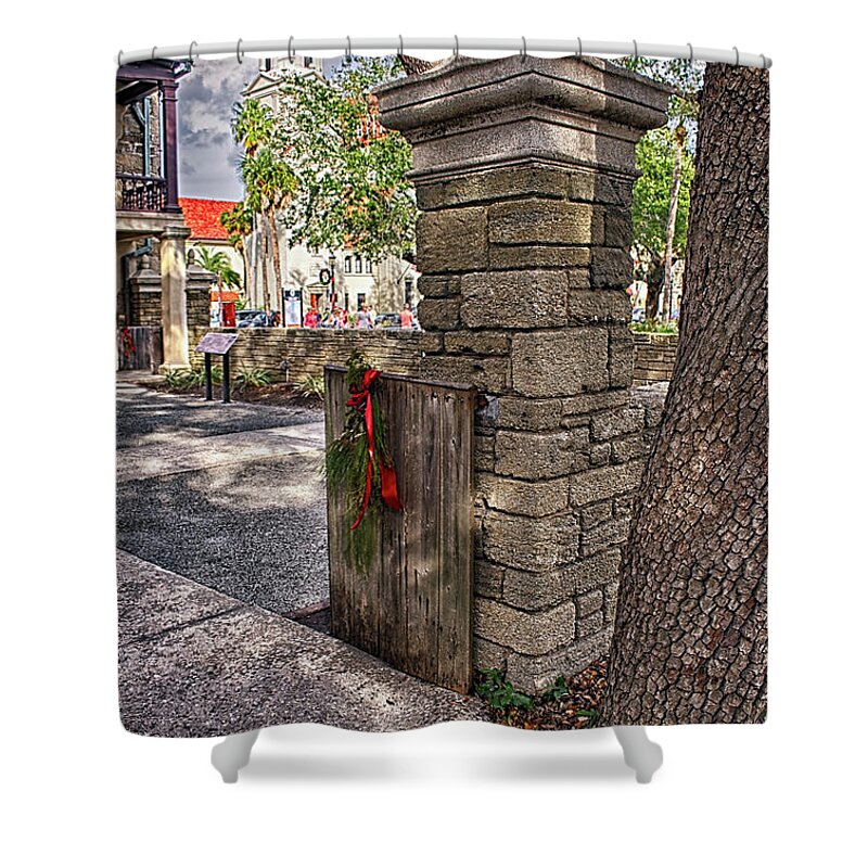 St Augustine Shower Curtain featuring the photograph Ancient City Government House by Joseph Desiderio