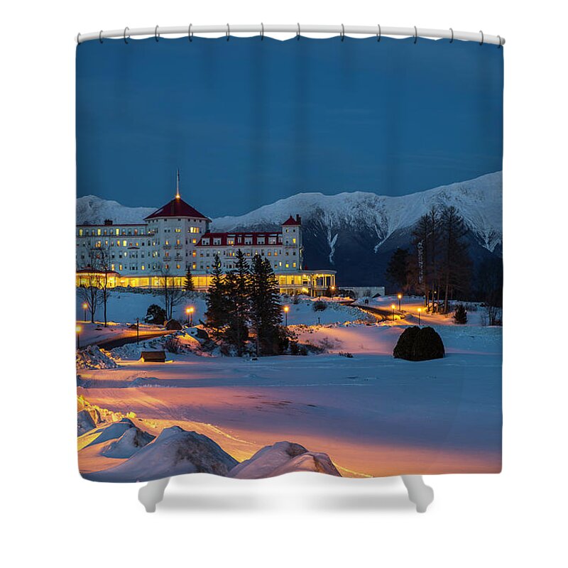 Omni Shower Curtain featuring the photograph Omni Night Glow by White Mountain Images