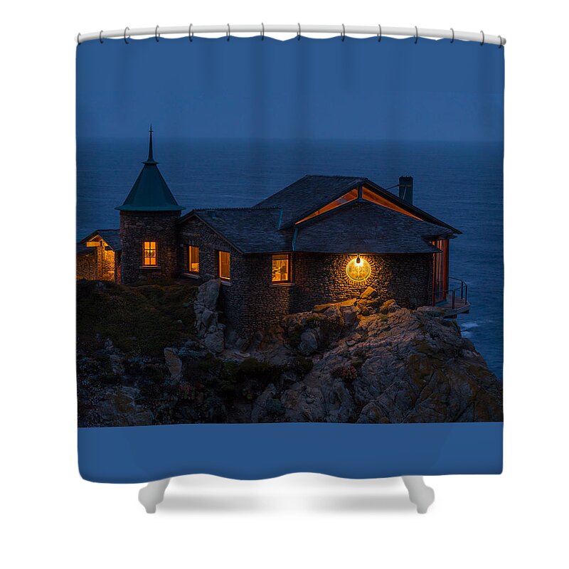 Carmel Shower Curtain featuring the photograph On The Edge of Darkness by Derek Dean