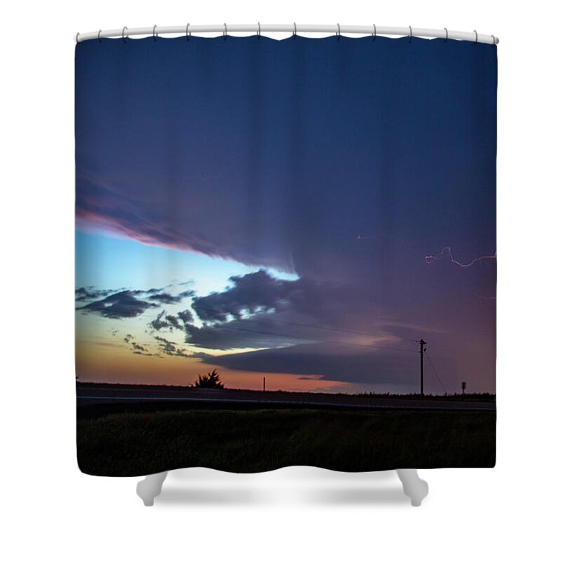 Nebraskasc Shower Curtain featuring the photograph One Last Storm Chase of 2019 016 by Dale Kaminski