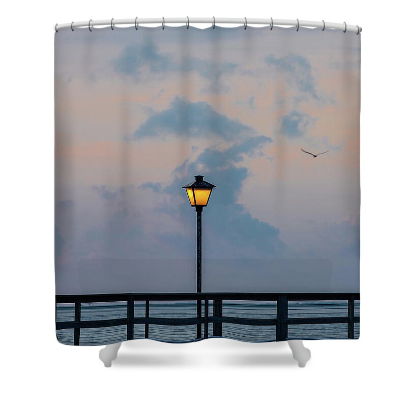 Southport Shower Curtain featuring the photograph One by Nick Noble