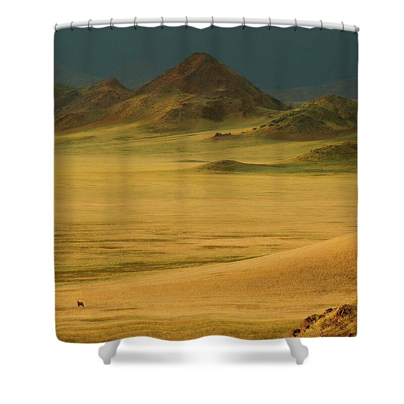 Scenics Shower Curtain featuring the photograph Open Scenery by Vittorio Ricci - Italy