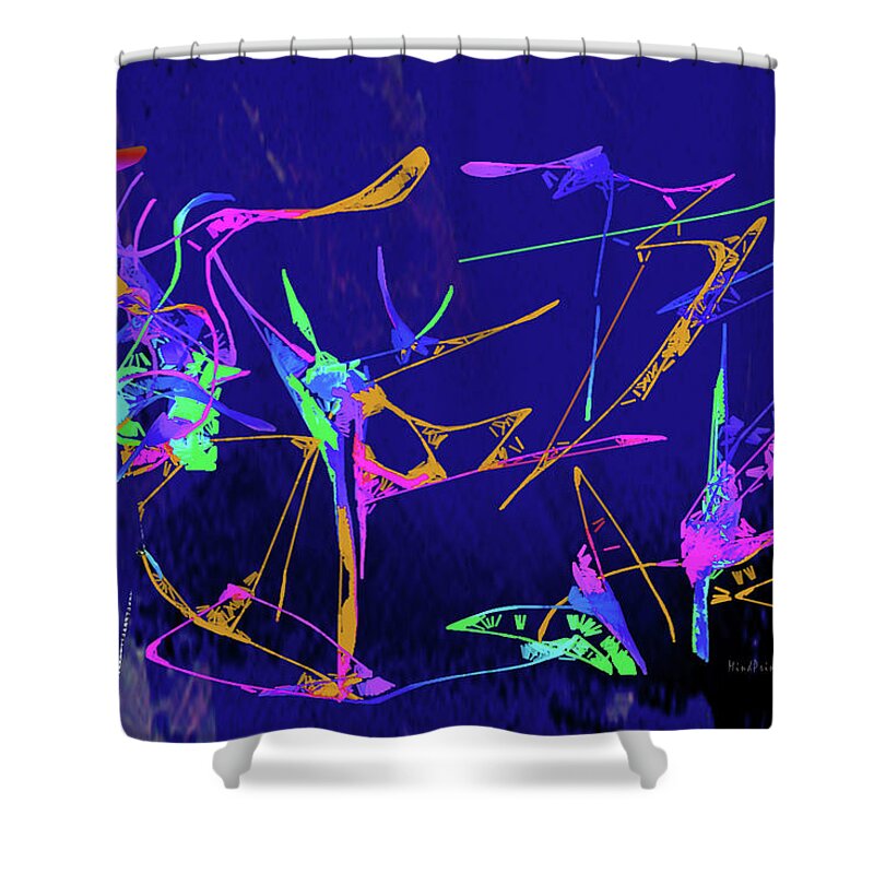 Music Shower Curtain featuring the digital art Orchestra by Asok Mukhopadhyay