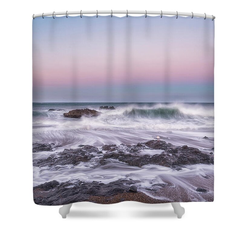 Oregon Coast Shower Curtain featuring the photograph Oregon Sunrise by Russell Pugh