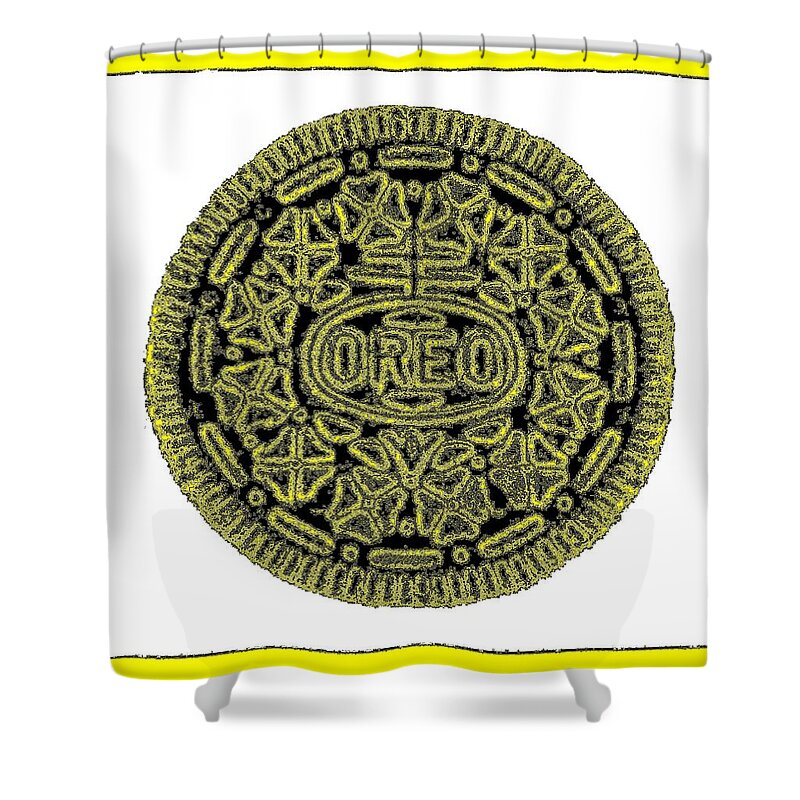 Oreo Shower Curtain featuring the photograph Oreo Redux Yellow 5 by Rob Hans